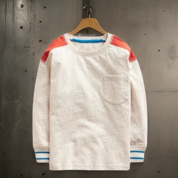 MINI BODEN • Textured Detail T-shirt
Oatmeal Marl Shirt Top - Picture 3 of 4